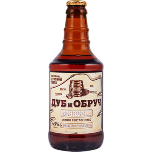 ДУБ и ОБРУЧ Бочковое Живое 4,9%, 0,45л