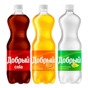 Газированная вода Добрый в ассортименте, 0,5л