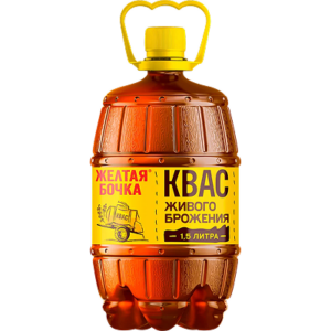 Квас Желтая бочка, 1,5л