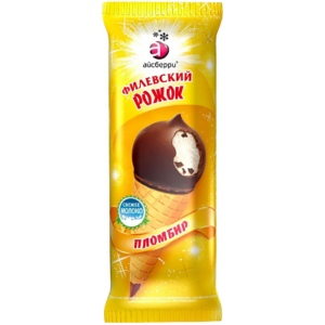 Мороженое Филевский рожок пломбир, 60г