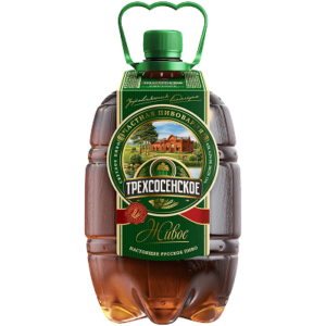 ТРЕХСОСЕНСКОЕ СВЕТЛОЕ ЖИВОЕ 4,5%, 1,3л