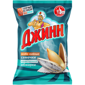 Семечки ДЖИН великан особо солёные, 100г
